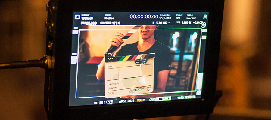 Showing the John Lewis advert being shot
