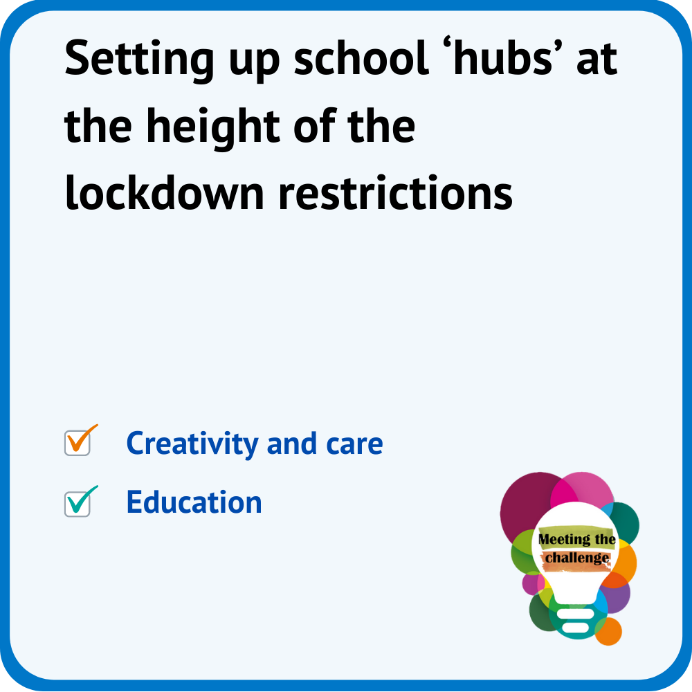 Meeting the challenge - Setting up school hubs